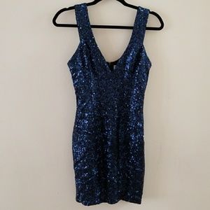 Dress the Population Full Sequin Cocktail Dress